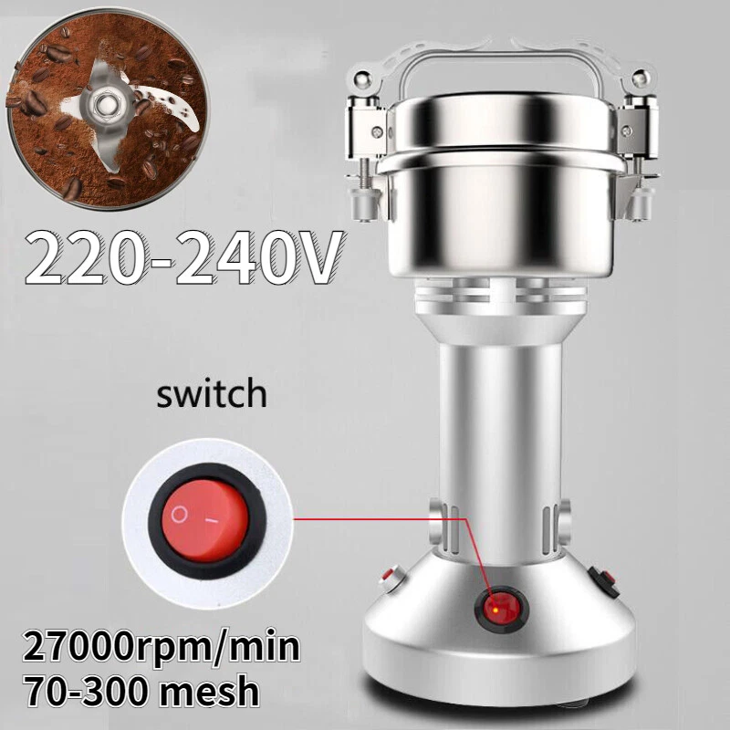 200G Electric Herb Grain Grinder Cereal Wheat Powder Flour Mill Grinding Machine