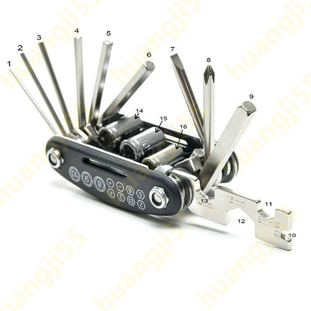 Multitool Vélo Easy Bike 11 En 1 – Clés Allen, Tournevis, Dérive-chaîne – Neuf