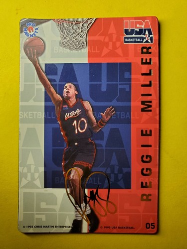 RARE HOF REGGIE MILLER - USA OLYMPICS #05 PISTONS - 1995 PRO MAGNETS - Picture 2 of 3