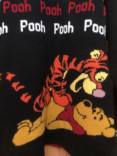 Vtg Winnie The Pooh Sweater Sz L Tiger NOS Made USA Acker Works by Milne/Shepard - Picture 4 of 7