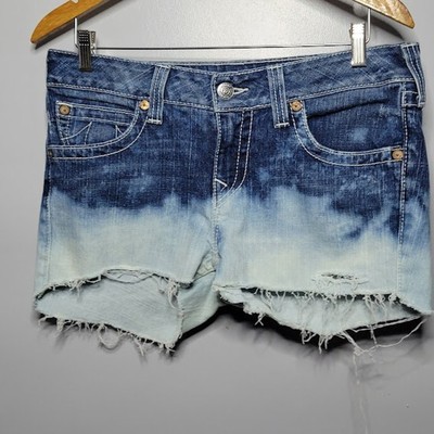 True Religion Ombre Cut Off Distressed 