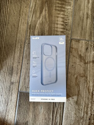 iPhone 14 Pro Huex Schutz Case/Schutzhülle/clear/ocean blue/hellblau MagSafe