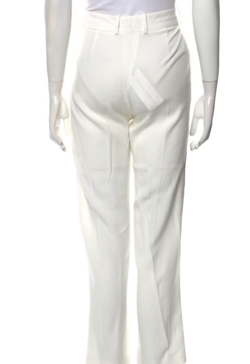 パンツ ERMANNO SCERVINO Ermanno Scervino Straight Leg Pants 1.3K Auth NWT Ermanno SCERVINO White STRAIGHT Leg PANTS with