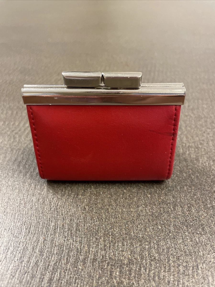 OROTON Red Mini Leather Coin Purse A9