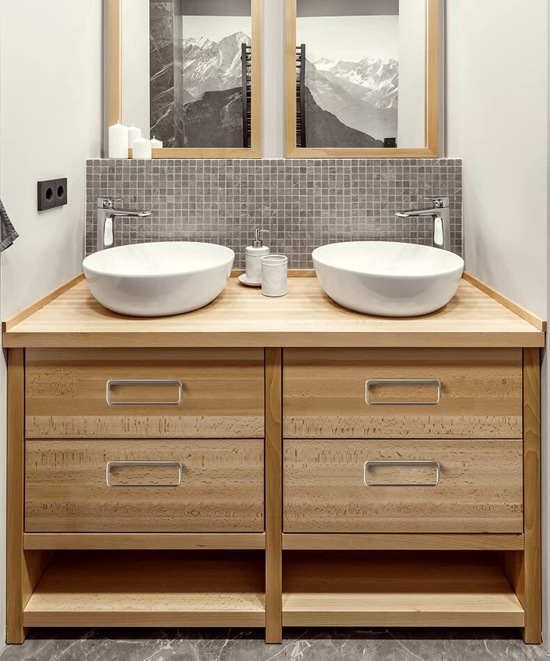 Brushed Nickel Pulls with 5'' Hole Center128mmModern Zinc Alloy