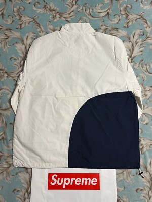 SUPREME CORNER ARC HALF ZIP PULLOVER (XL) (WHITE) SS18 JACKET COAT