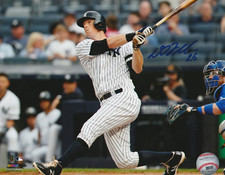 DJ LEMAHIEU  NEW YORK YANKEES  ACTION SIGNED 8x10
