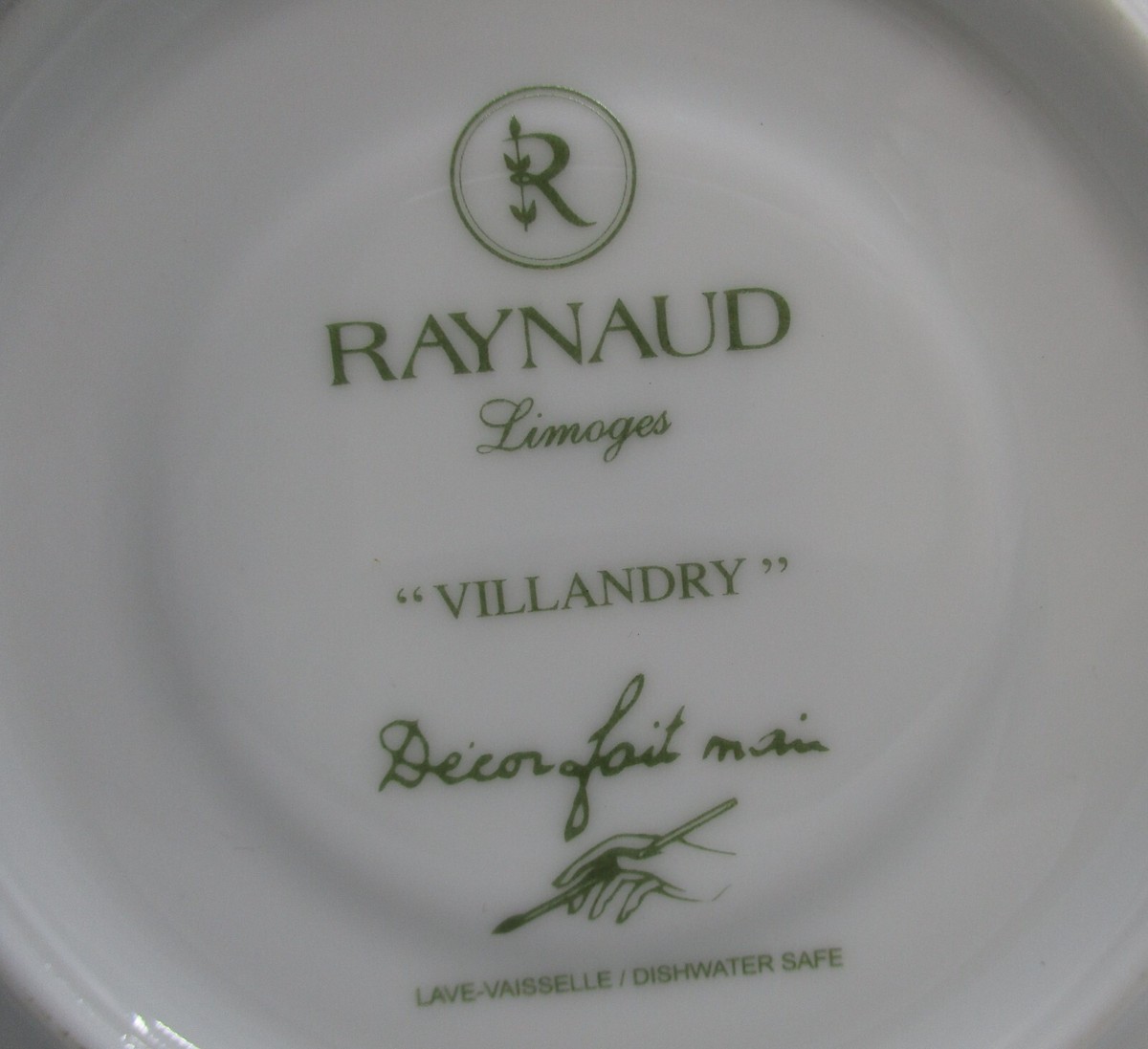 A. RAYNAUD & CO VIRIDIENNE プレートNo2 RAYNAUD VILLANDRY SAUCER - 5 5/8