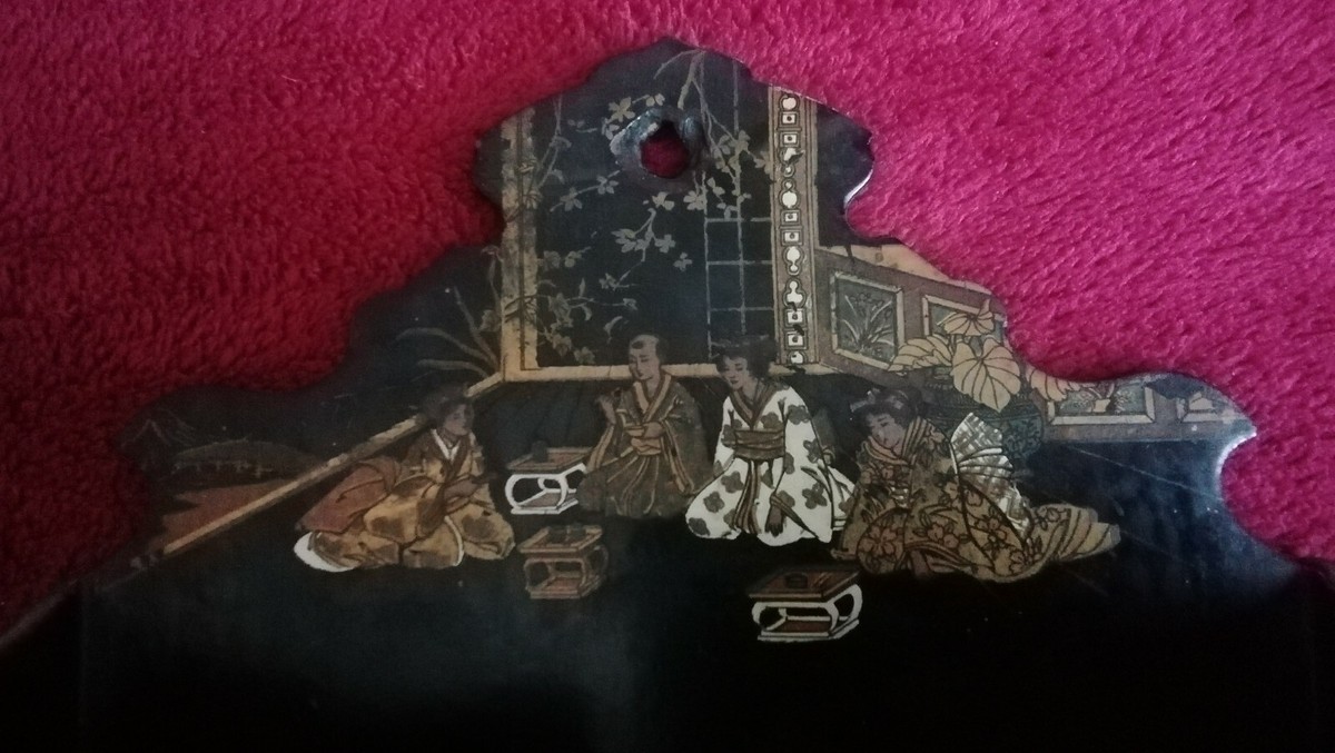 ANCIEN PORTE LETTRES/COURRIER/NAPOLÉON III/ Papier Mâché