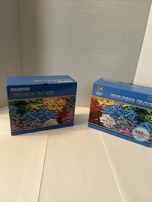500 Pcs Building Blocks Set - Colorful Creative Toy Bricks for Kids Panlos Brick