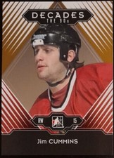 2013 - 2014 ITG Jim Cummins Decades The 90's Gold /30 #73 Hockey Card