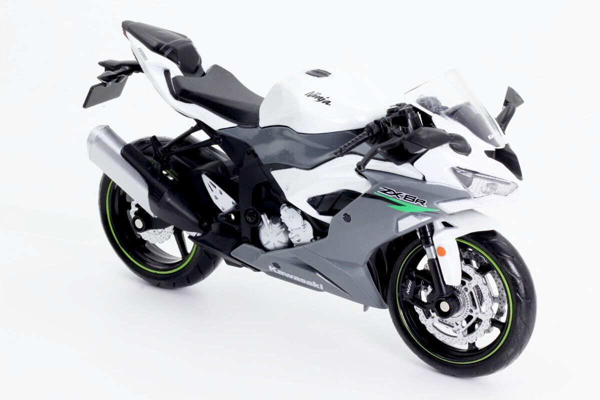Doyusha Diecast Motorcycle 1/12 2023 Kawasaki Ninja ZX-6R Gray