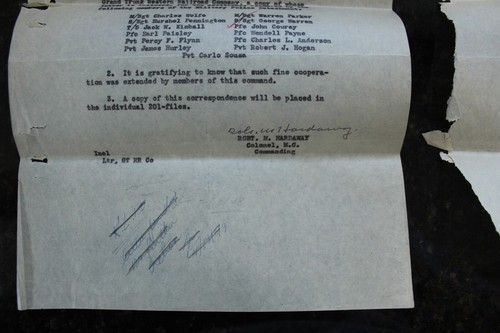 Vintage 1948 Letter Parchment Paper Carbon Copies Train Derailment Fort Custer - Picture 6 of 13