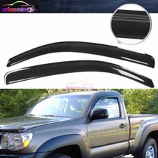 Fit 05-15 Toyota Tacoma Regular Cab Window Visor Rain Wind Guard Sun Shade Vent
