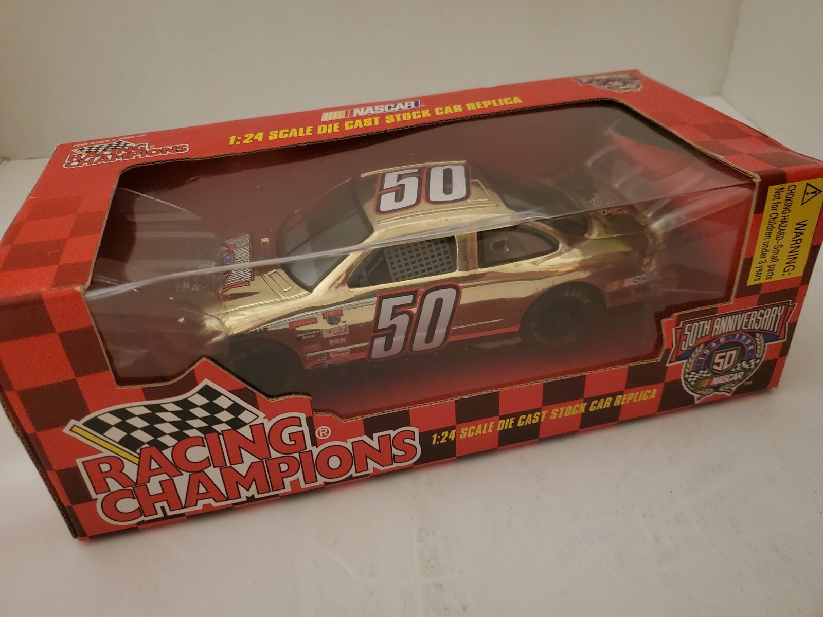 Racing Champions NASCAR Gold 50th Anniversary Die-Cast Car 1:24 #50