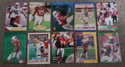 Lot of 10 Vintage Arizona Cardinals, Roy Green, Larry Centers, Garrison Hearst