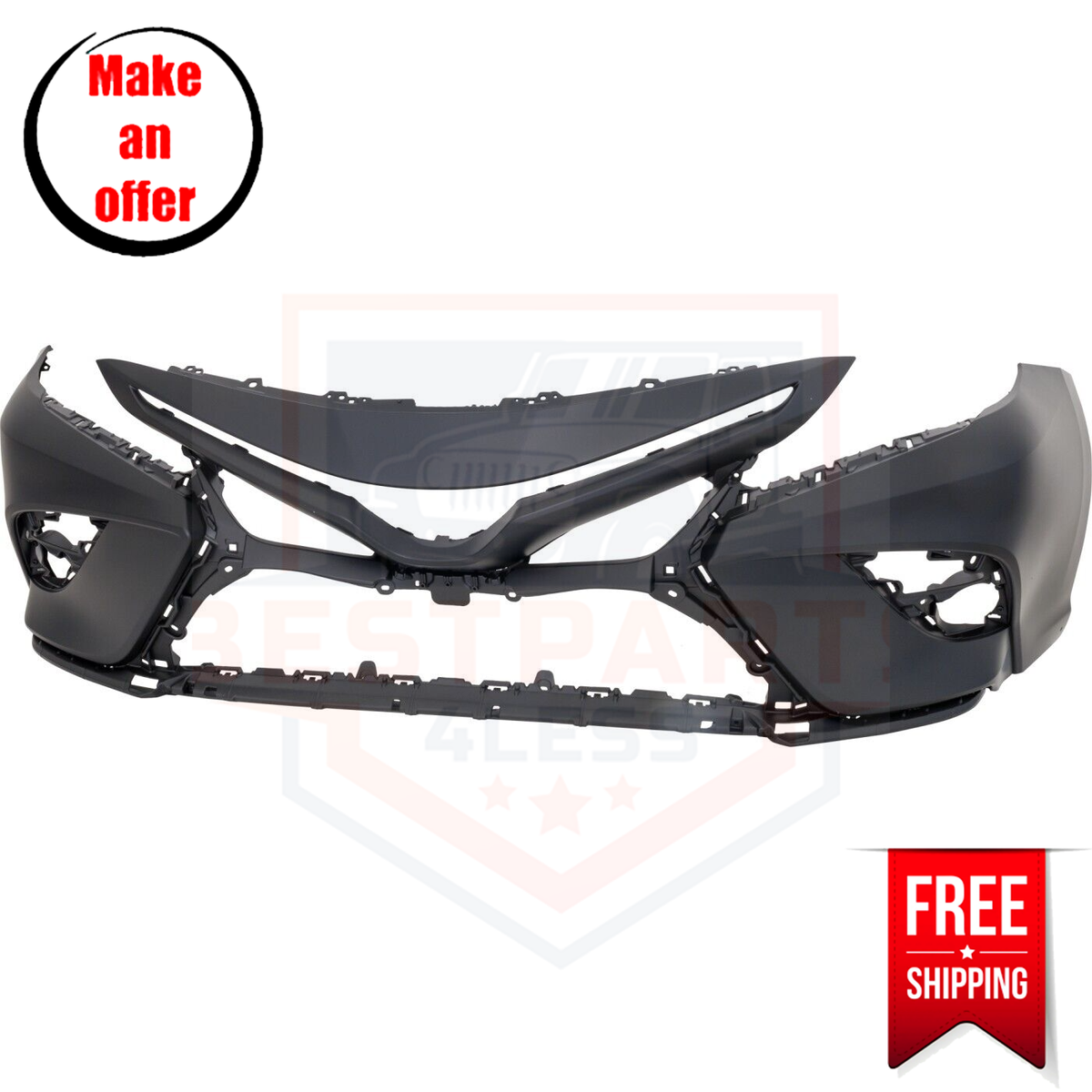 Bumper Cover 521190X952 front primed for 2020-2022 Toyota Camry