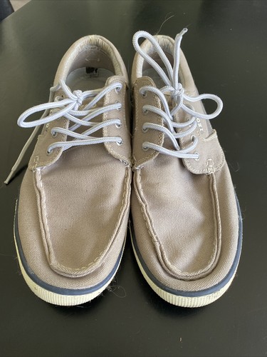 Izod Mens Oasis Tan Lace Up Casual Boat 