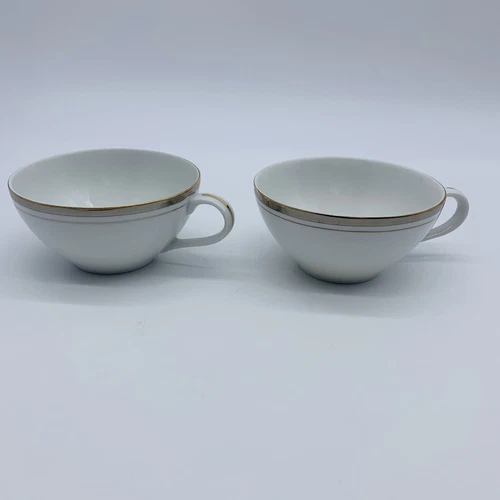 ROYALTON CHINA Co - Translucent Porcelain Golden Elegance ( Set Of 2 )