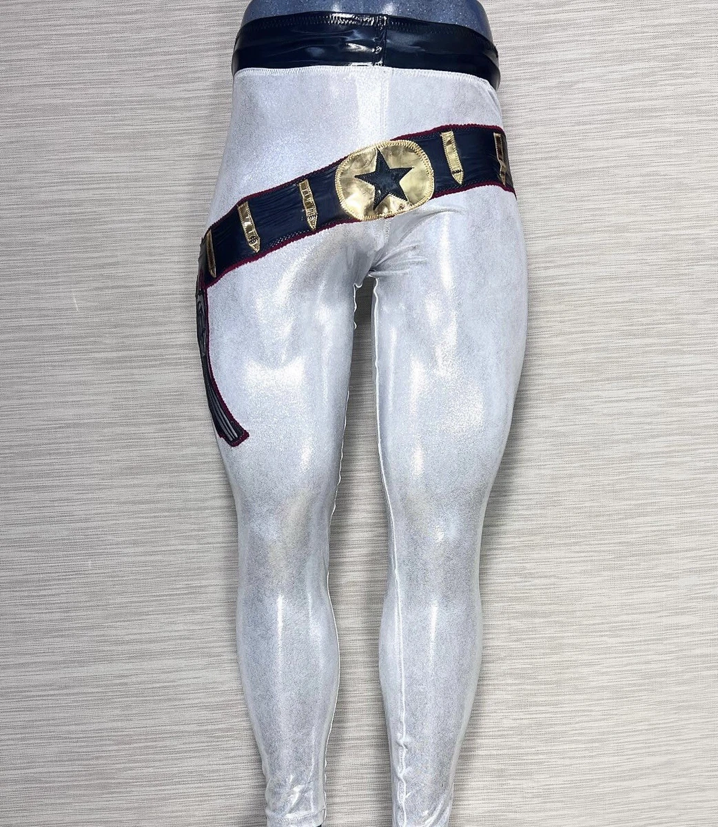 Pro wrestling top tights with belt