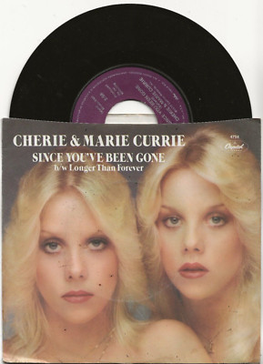 Cherie & Marie Currie Runaways Since You've Been Gone rare 1979 USA single, Mint