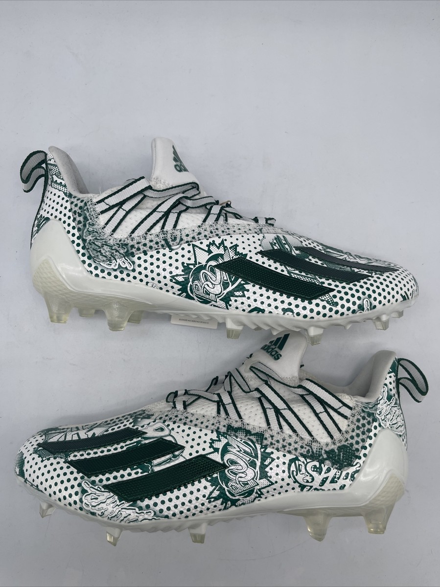 Adidas Adizero 11.0 Comics Football Cleats White Green