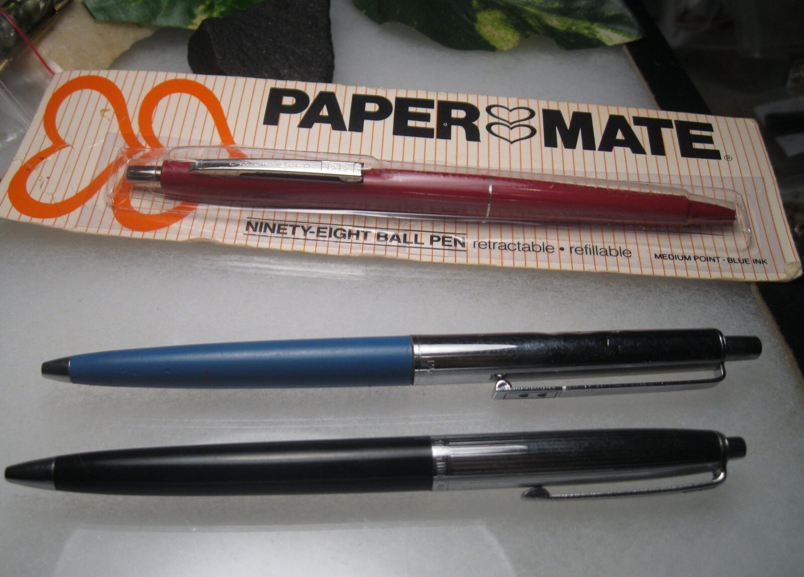 Vintage NOS PAPER MATE DOUBLE HEART 1986 PEN MECHANICAL PENCIL + 2 MORE