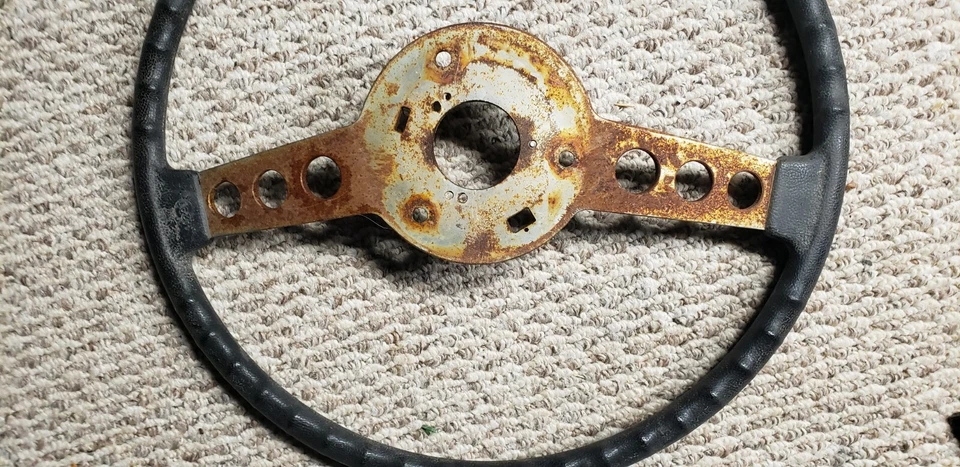 Volante de carrocería Mopar E 1970-1974 y tapa de botón de bocina Plymouth Cuda Dodge Foto 4 de 4