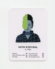 #TN13675 HITO STEYERL Artist Game Trade Card