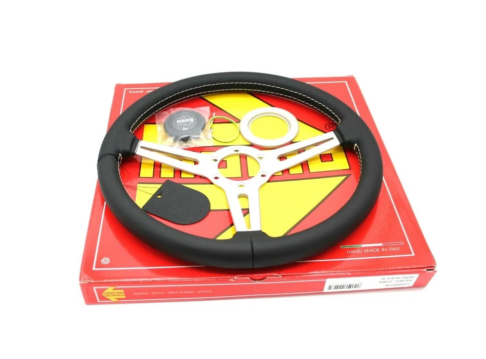 Volante Retro 360mm Cuero Ferrari Dino 208 308 GT4 2+2 V8 MOMO NUEVO Foto 4 de 4