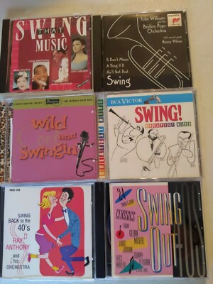 CD Swing Music LOT of 6 - Armstrong, Goodman, Miller, Garland Ray Anthony 