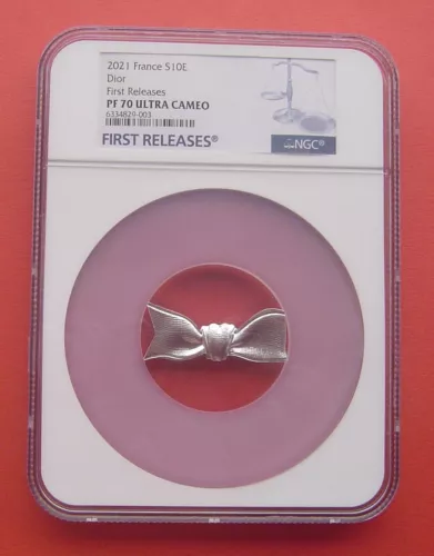 France 2021 Dior 10 Euro Silver Proof Coin NGC PF70 First Releases