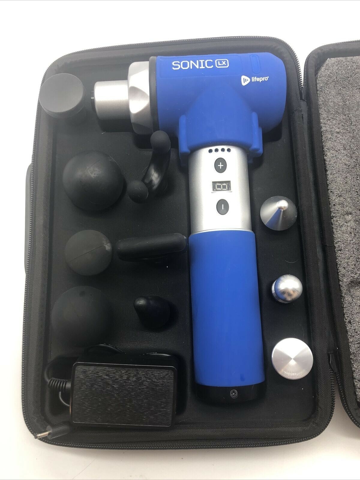 Sonic LX Percussion Massage Gun 9 Speeds Back Massager 10 Attachments