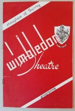 WIMBLEDON Theatre Programme 1955 CLUTTERBUCK Vivien Merchant Kenneth Outwin