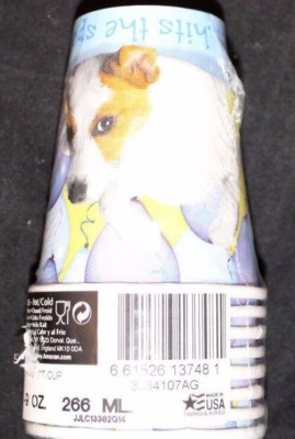 Designware Hot/Cold Party Cups 9 fl oz 266 ml x 32 Cups - Puppies/Balloons