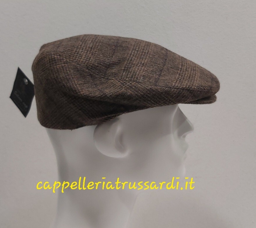 Gorra De Lana Marrón Hecha En Italia Talla 60/61