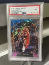2020-21 Select Trae Young Cosmic Prizm Concourse No. 2 PSA 9 