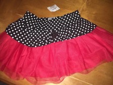 Disney Minnie Mouse Tutu Skirt Sz 4 Nwt Birthday World Trip