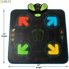 SUNLIN Dance Mat Toys for Girls Boys Age 3-12 Dance Pad with 4 Game Modes NOB