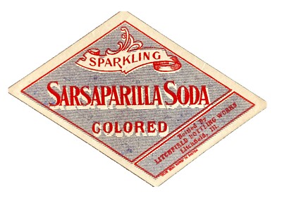 Antique Paper Sparkling Sarsaparilla Soda Label - Litchfield, IL