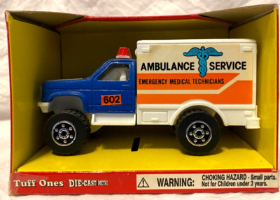 NIB 1997 Remco Tuff Ones Die-Cast Ambulance (Seller Cat.#0205)