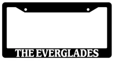 Black License Plate Frame The Everglades Auto Accessory National Parks 2057