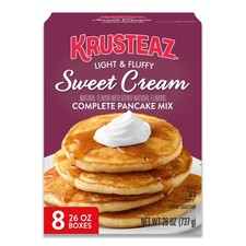 Krusteaz Sweet Cream Pancake and Waffle Mix, Light  26 Ounce Pack of 8 