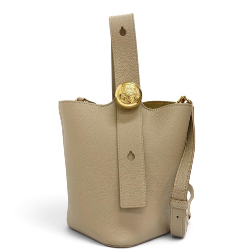 Excellent condition LOEWE AANBBBMX01 Pebble Bucket Bag Mini Leather Anagram 2WAY