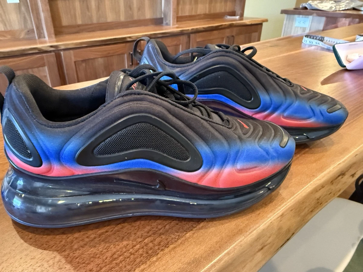NIKE AIR MAX 720 “Black/Racer Blue/Reflect Silver” Nike AO2924-013 Air Max 720 Mens Running Shoe - Black/Blue