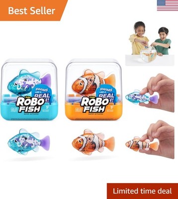 Interactive Robotic Fish - Magical Water Activated Fun, 2 Piece Set for Kids