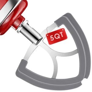 Flex Edge Beater for KitchenAid 4.5-5QT Tilt-Head Mixer, Stainless Steel Flat...