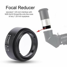 1.25 Inch 0.5X Focal Reducer Thread M28x0.6 for Astronomical Telescope