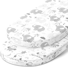 Bassinet Fitted Sheets for Chicco Lullago Anywhere, Baby Bjorn Cradle and 14 X 2
