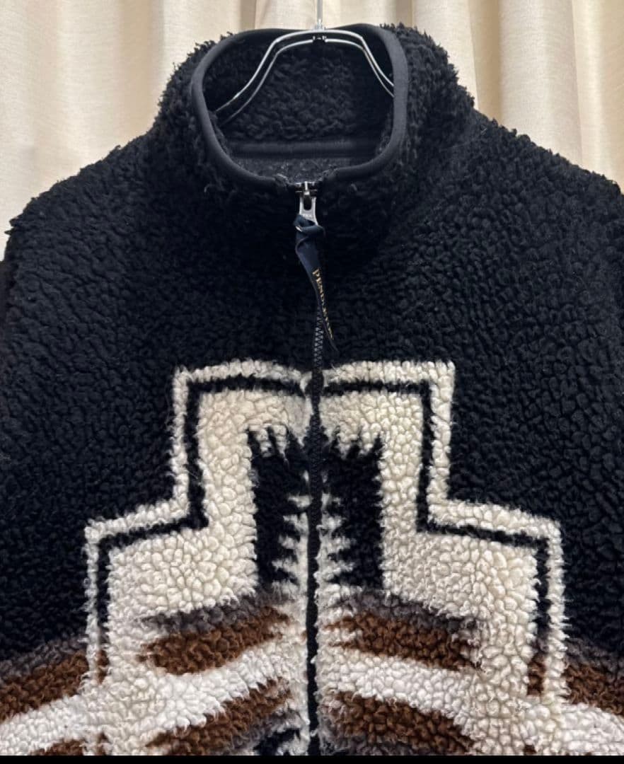 Pendleton Fleece Jacket L Native Pattern Warm Coz… - image 2